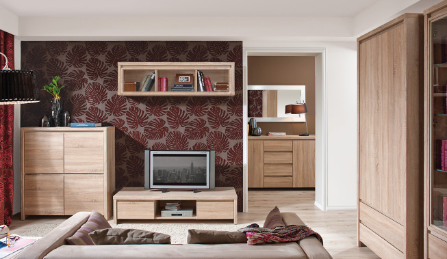 Połącz wzory na ścianie z meblami