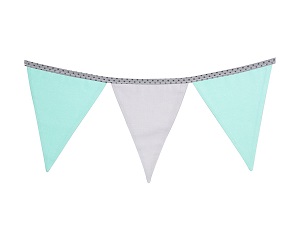 Girlanda szaro-miętowa