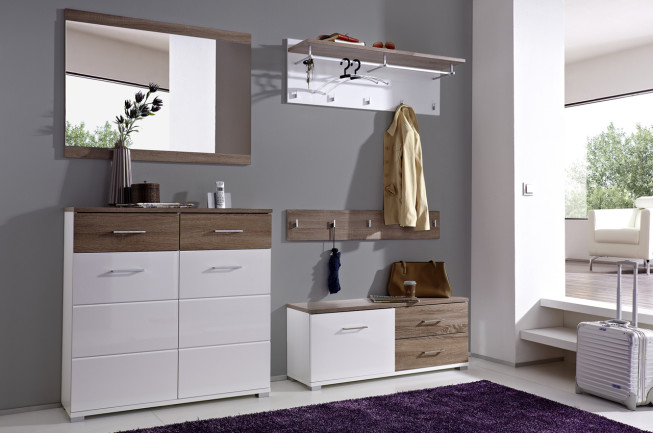 Black Red White, aranżacja przedpokoju, kolekcja mebli Homeline 2