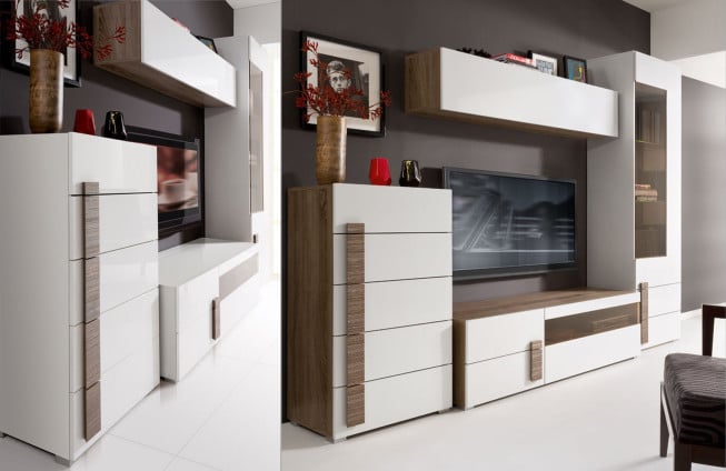 Black Red White, kolekcja Domenica, szafka RTV, 349 zł