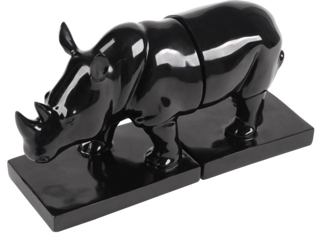 Black Red White, figurka dekoracyjna Rhino Bookends