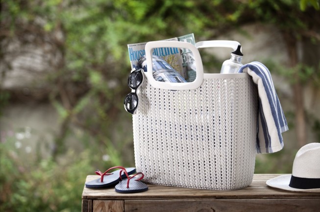 Black Red White, biały kosz na zakupy Knit, 49,99 zł