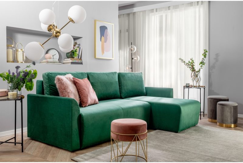 Zielona sofa Arbon
