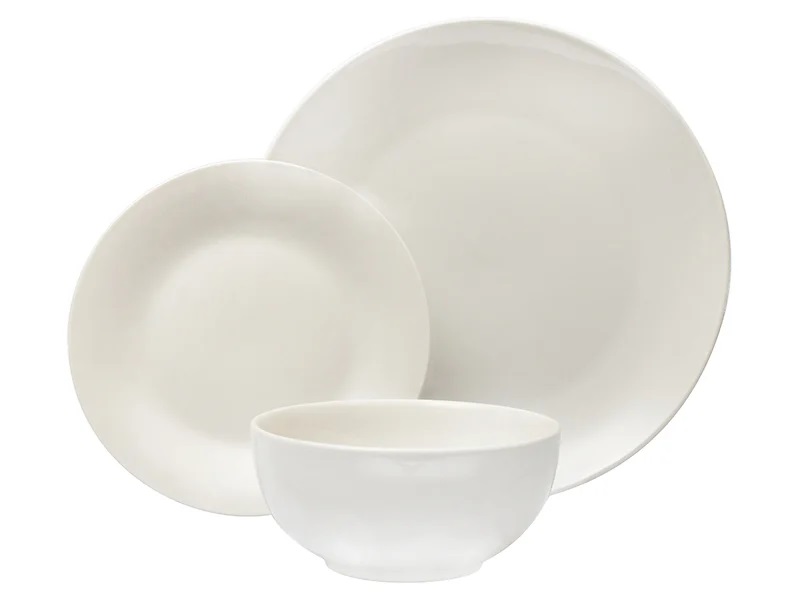 Komplet obiadowy 18 el. porcelanowy Bowl Day By Day