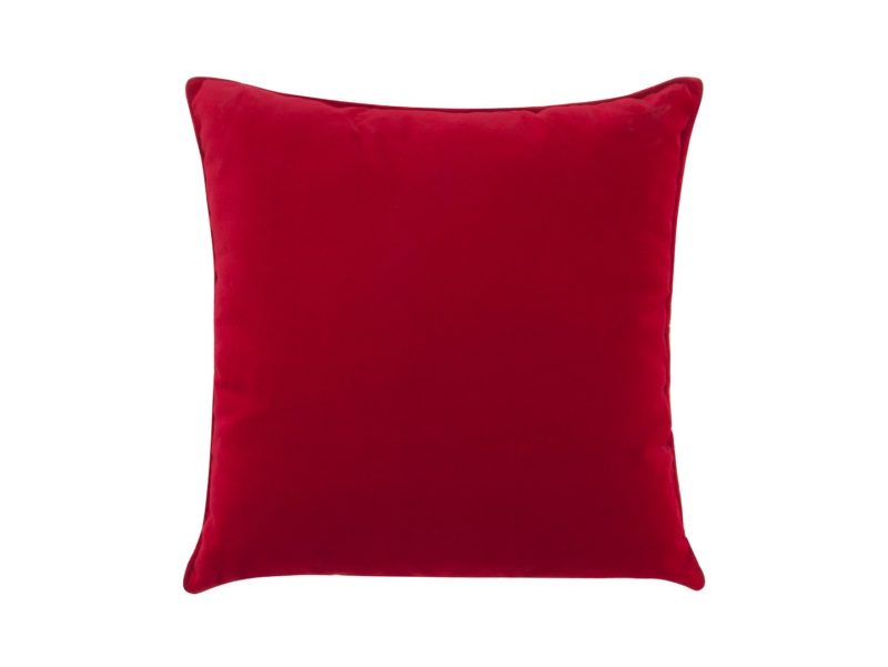 Czerwona poduszka Velvet