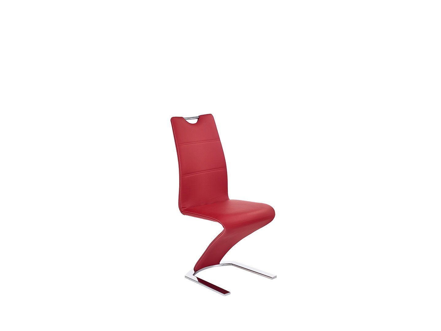 Krzesło na płozach z chromowanej stali