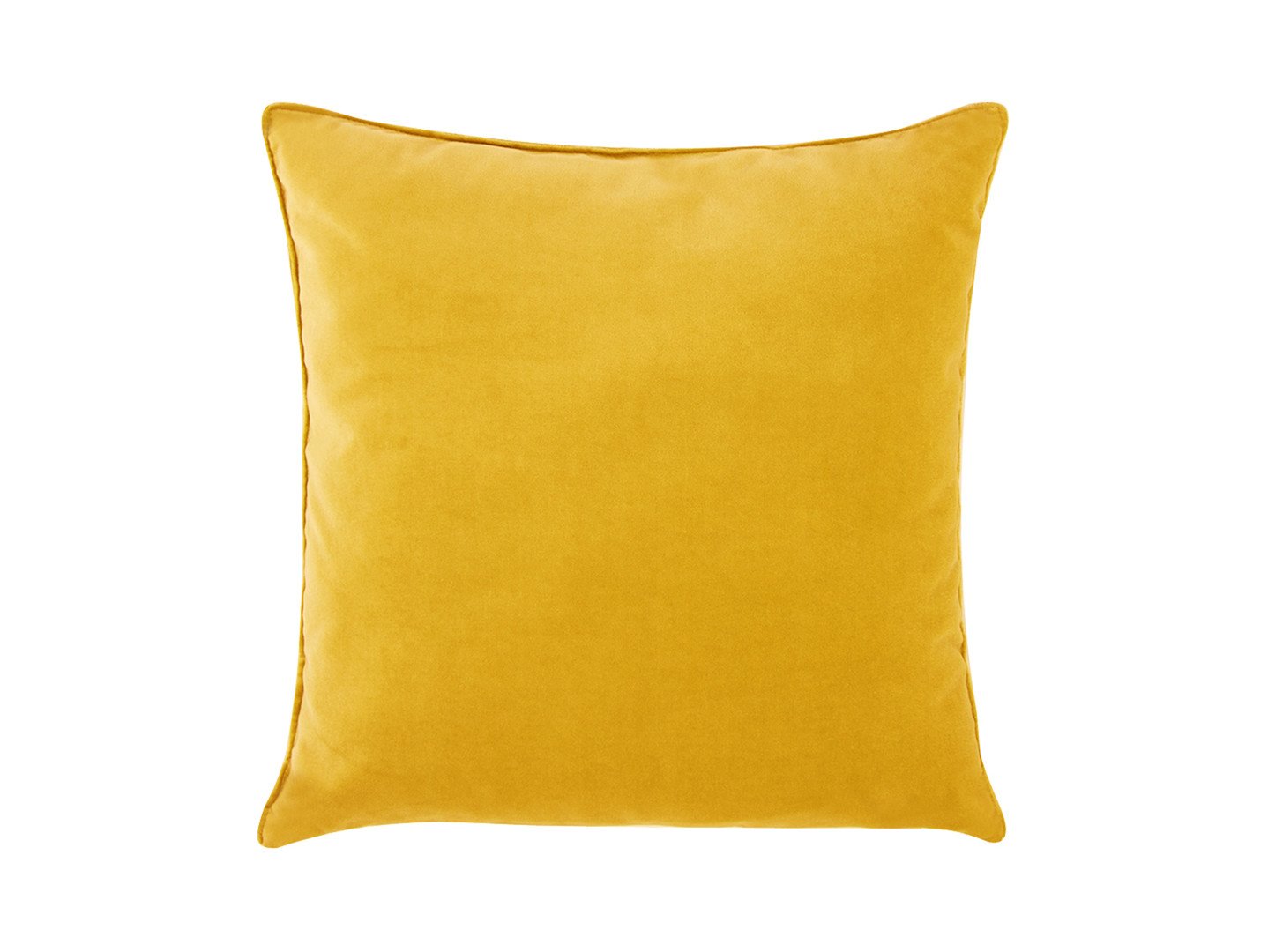 Żółta poduszka Velvet