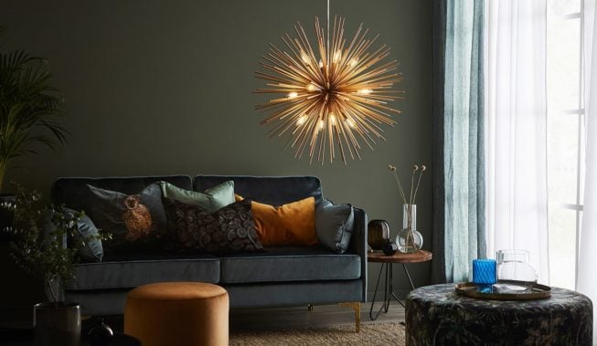 Złote lampy: „biżuteria” Twojego domu