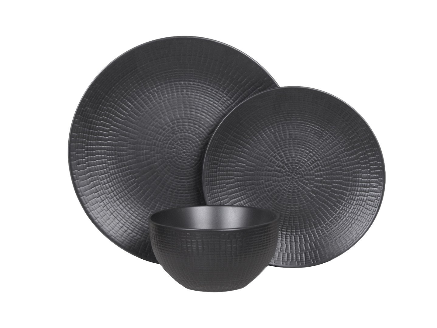 Komplet obiadowy Shell Black