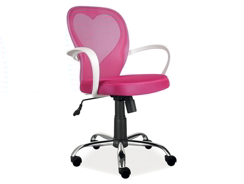 Fotel obrotowy różowy Daisy