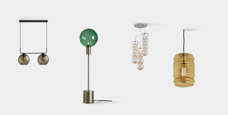 lampy z kolorowego szkła