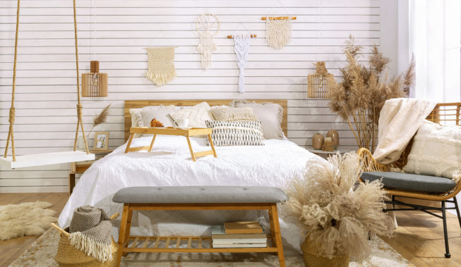 Mini-metamorfozy: sypialnia boho w 2 odsłonach