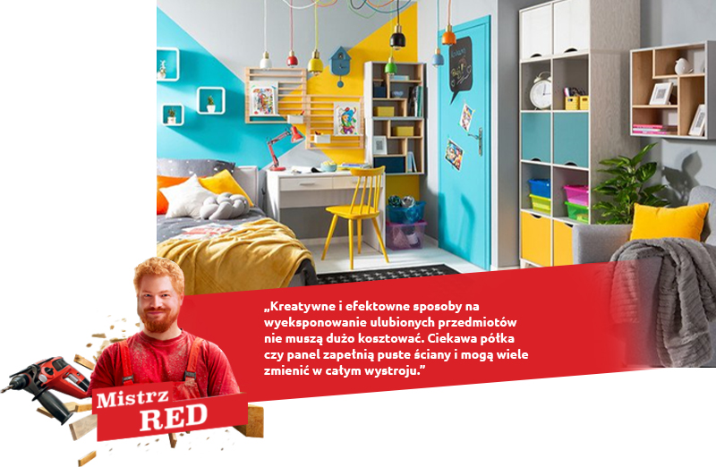 red półka