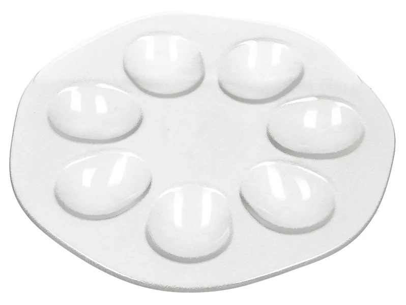 Talerz na 7 jajek szklany