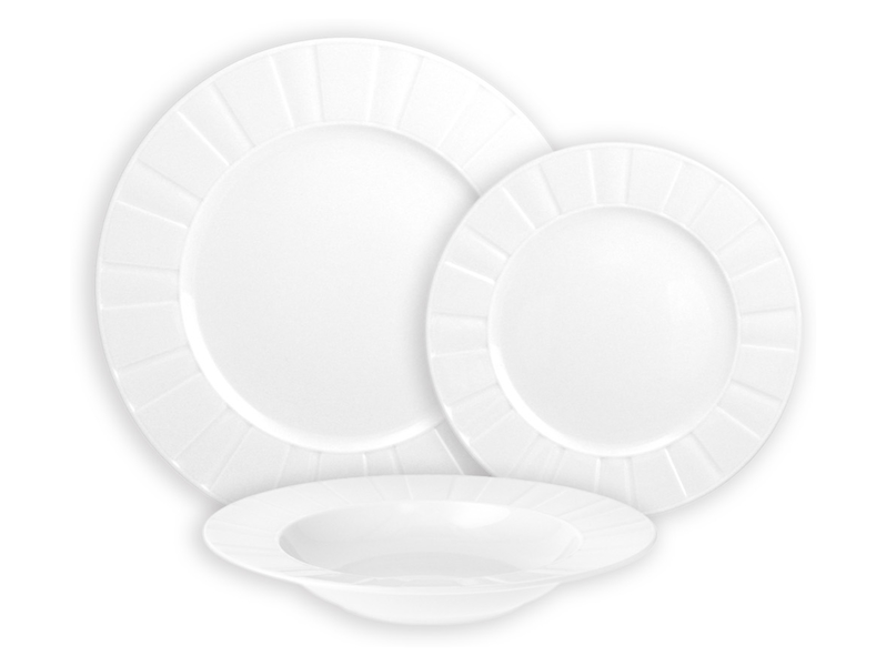 Komplet obiadowy 18 el. porcelanowy Ćmielów