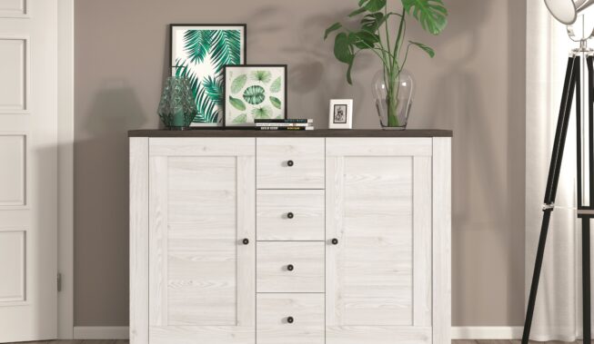 Minimalistyczna i pełna wdzięku. Komoda w stylu skandynawskim
