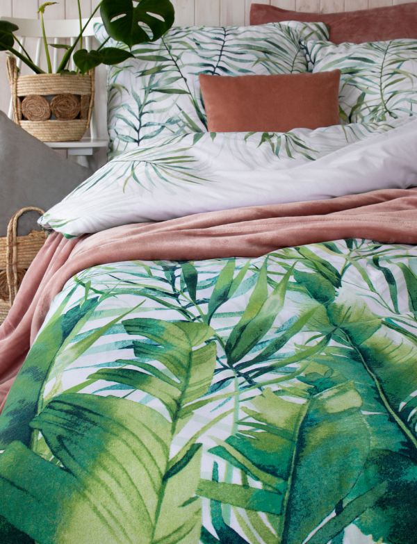 Pościel w botaniczne wzory