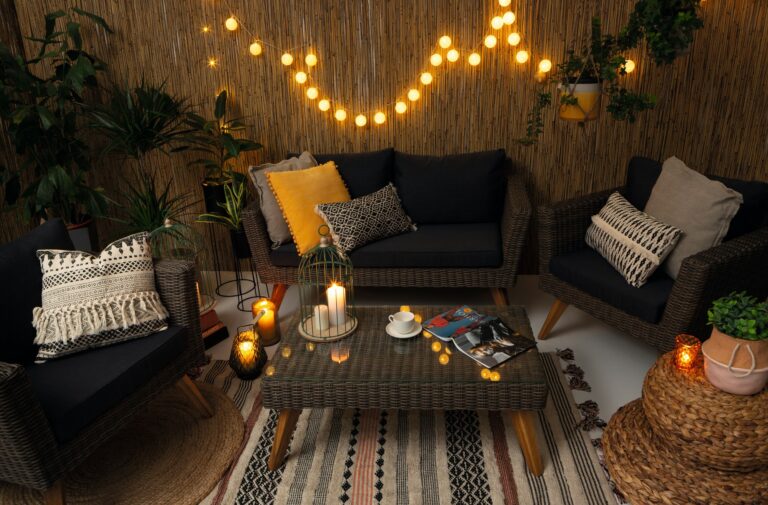 oświetlenie na balkon i do ogrodu