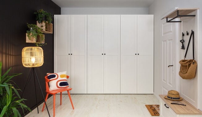 Biały przedpokój: inspiracje