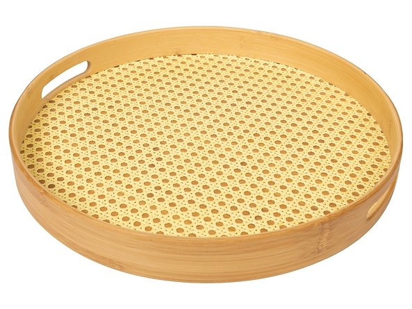 Taca bambusowa sprawdzi się w kuchni boho