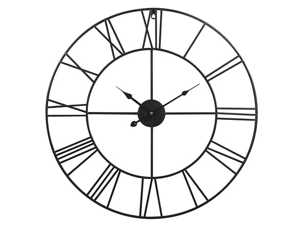 Zegar ścienny to prosta dekoracja o oszczędnym designie - idealna do wnętrz w stylu scandi boho