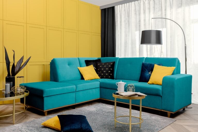 turkus we wnętrzach