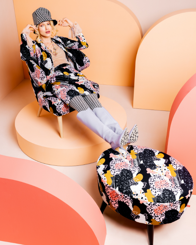 Fotel Garita, puf Emilly