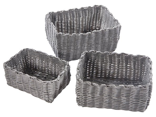 Komplet koszy z technorattanu