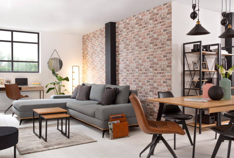 Salon w stylu loftowym – poznaj sposób na wielofunkcyjne wnętrze