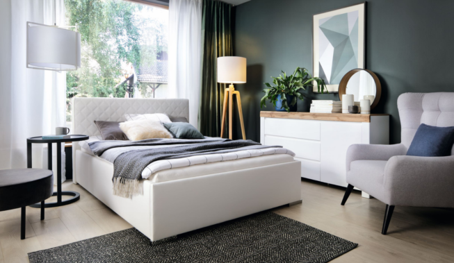 Łóżko z pojemnikiem na pościel czy bez? Przegląd propozycji od Black Red White