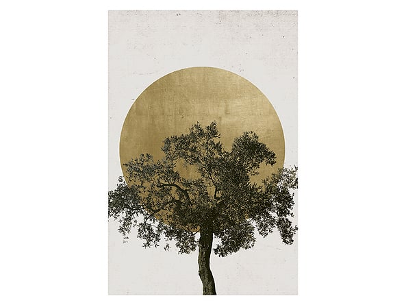 Plakat Słońce i Drzewo