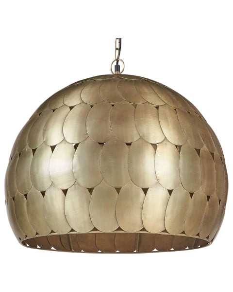 Lampa wisząca retro mosiężna