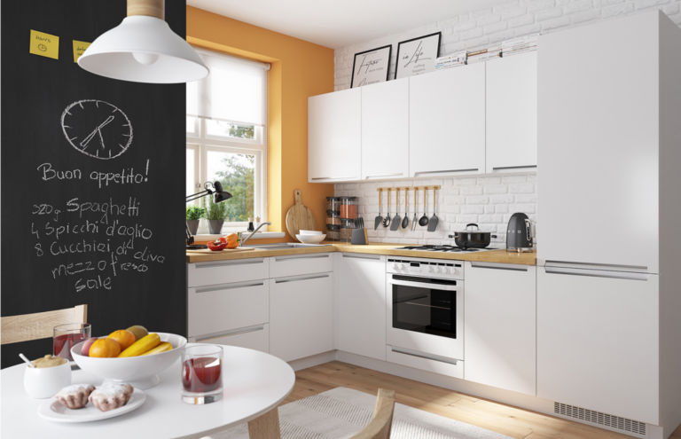 kuchnia z jadalnią w jednym