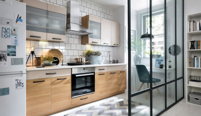 Salon z aneksem kuchennym