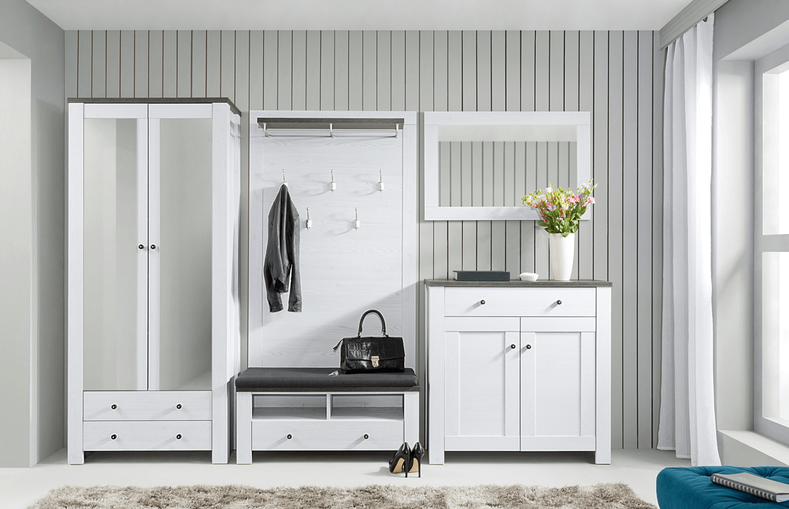 przedpokój styl boho