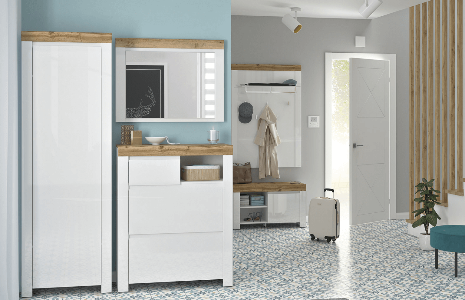 przedpokój styl hampton