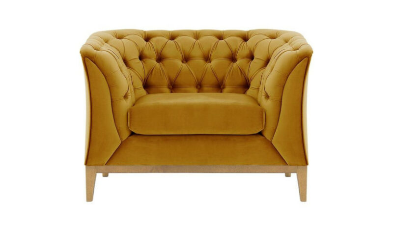 Fotel Chesterfield Modern Wood Velluto