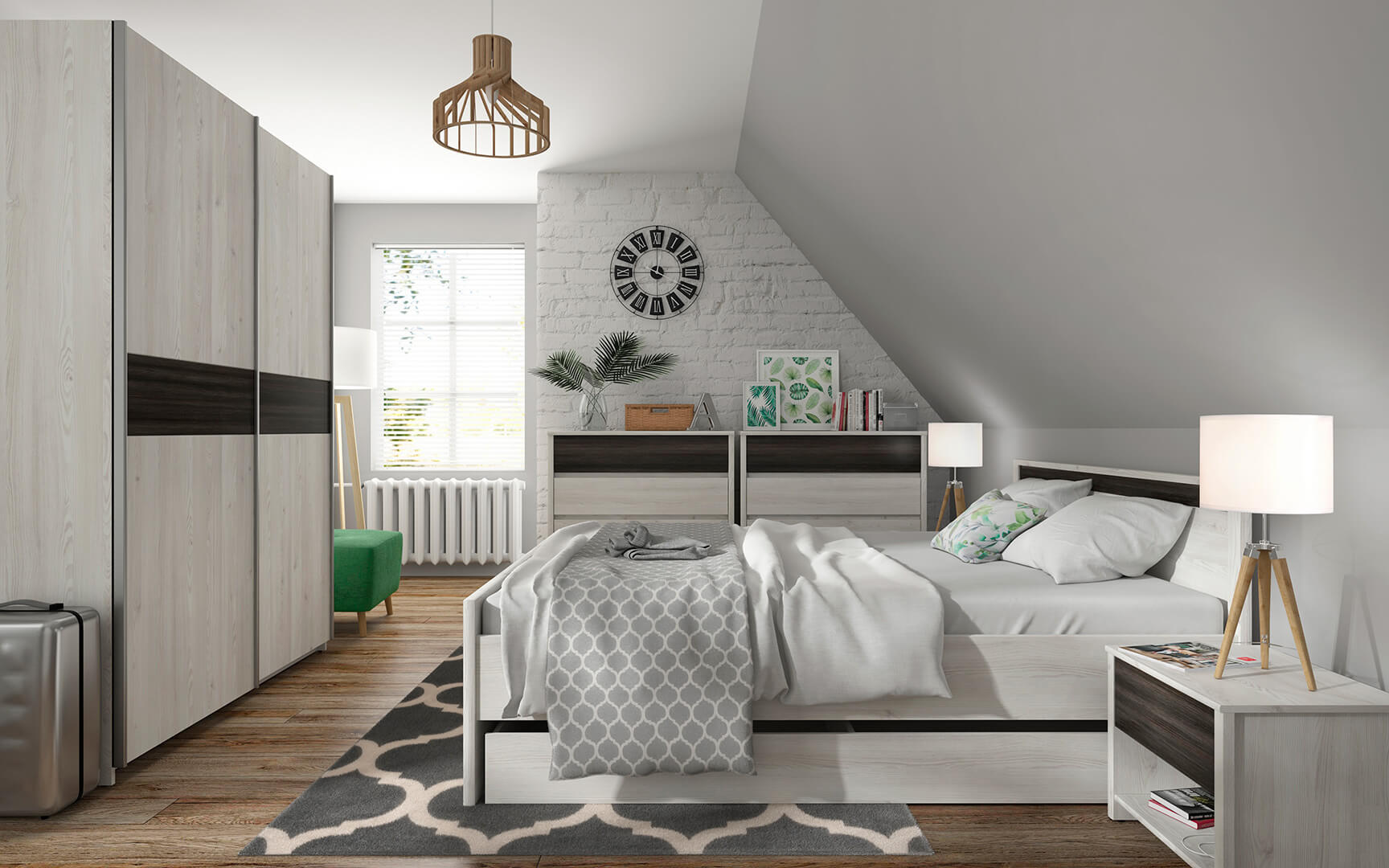 lampa rustykalna do sypialni