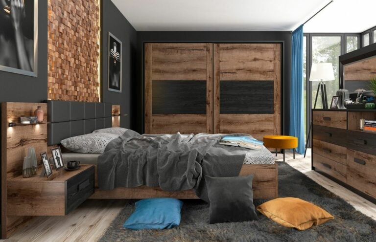 sypialnia w stylu kolonialnym