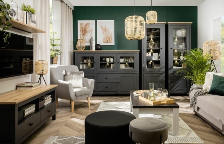 aranzacja okna w salonie