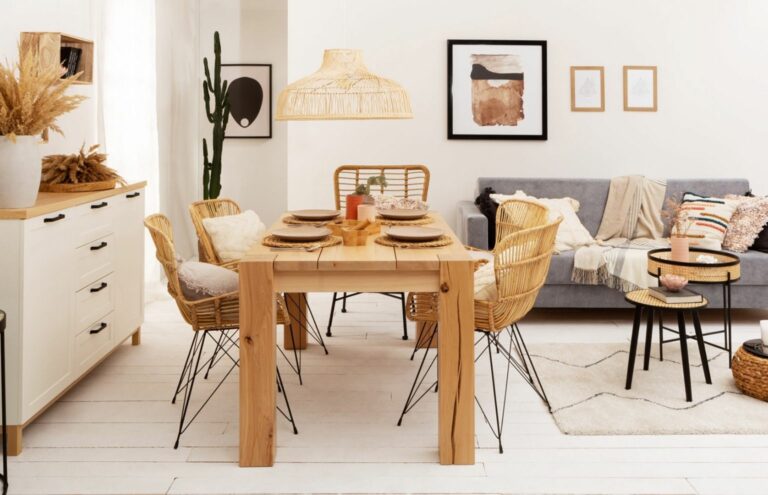 jadalnia w stylu rustykalnym