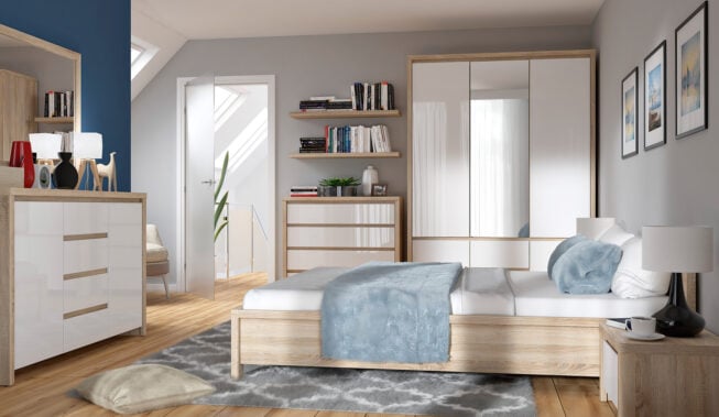 Romantyczna sypialnia na poddaszu