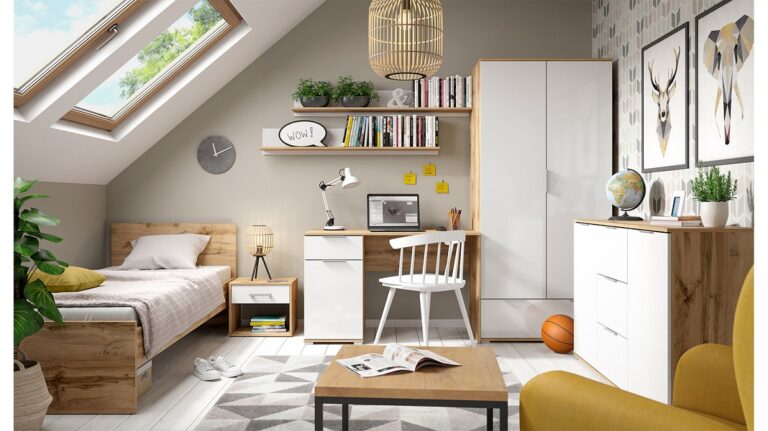 Pokój młodzieżowy w stylu skandynawskim