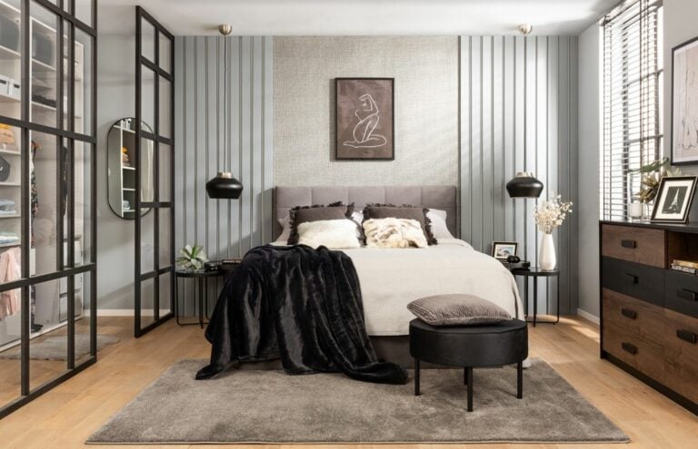 przeszklona sypialnia