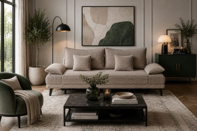 Sofa Carla - aranżacja salonu