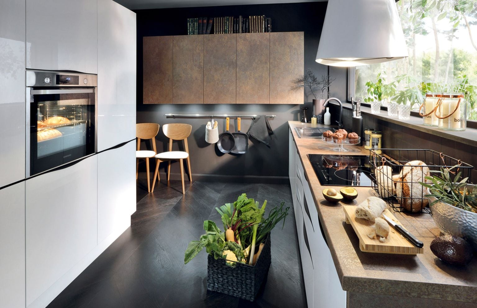 aranżacja parapetu w kuchni