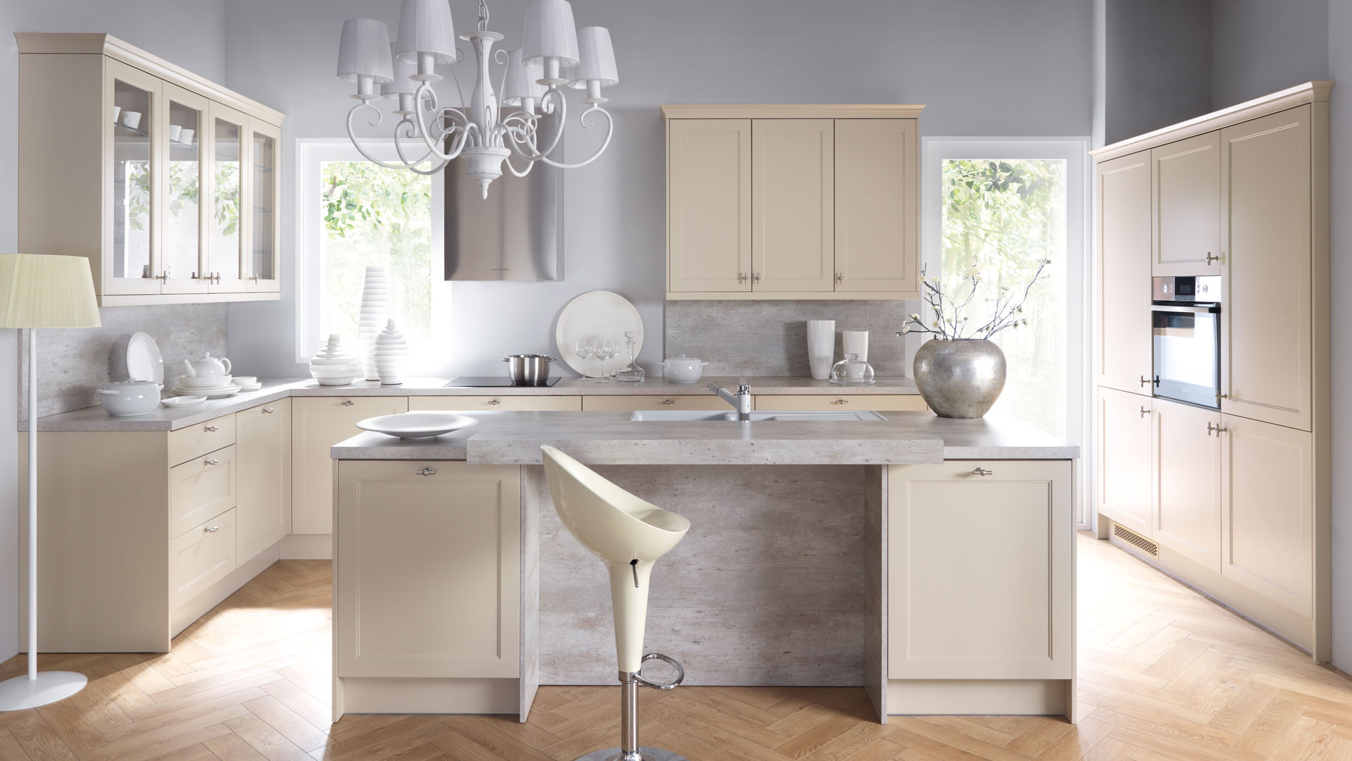 kuchnia w stylu shabby chic