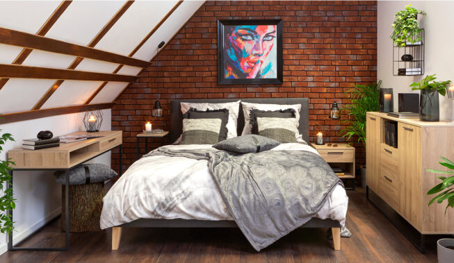 Sypialnia z cegłą – zainspiruj się!
