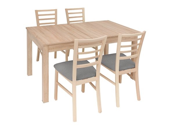 Zestaw stół Bryk z 4 krzesłami Marynarz