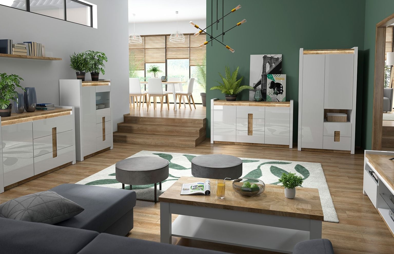 w jakim stylu wyremontować salon